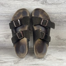 Birkenstock Arizona 39 250 US 8-8.5 Women’s Soft Footbed Sandals Mocha Suede