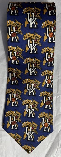 University of Kentucky Wildcats 100% Silk Men’s Necktie Vintage EUC!