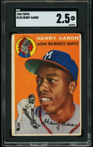 Hank Aaron rookie card