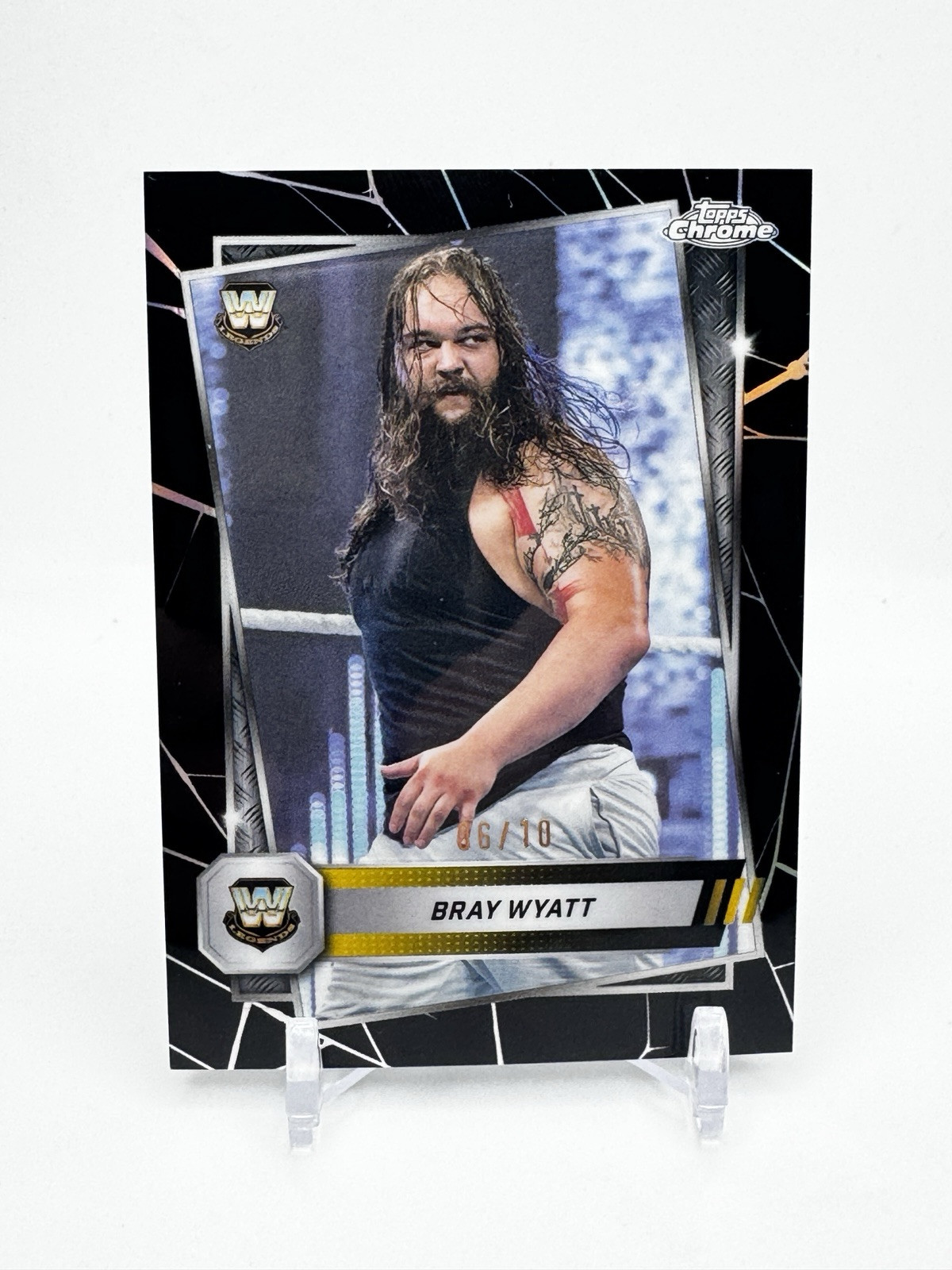BRAY WYATT 2025 Topps Chrome WWE Black Refractor /10 #126