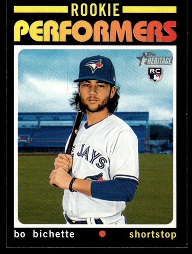 Topps Heritage 2020 #RP-2 Bo Bichette RC Rookie Performers - Imagen 1 de 2