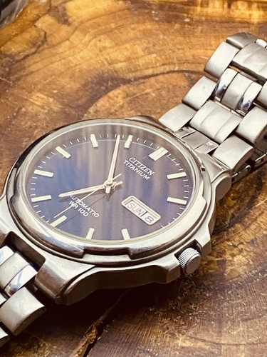 Mens Citizen Titanium Blue Dial Watch Ref 8200-S823329 Auto Working #8218 - Picture 16 of 24