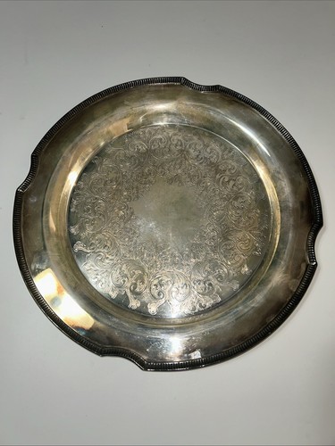 Vintage Silber Community Teller Grosvenor Silber Serviertablett 13,25 Zoll Sslvr - Bild 1 von 4