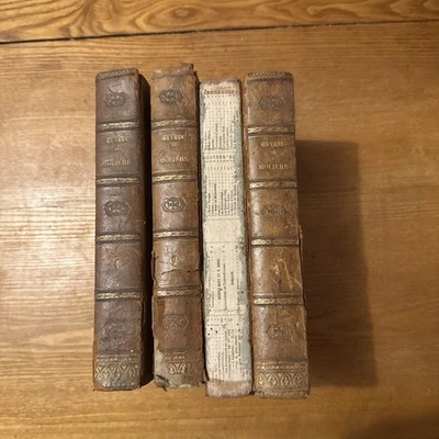 LIVRES TRÈS ANCIENS I ŒUVRE COMPLÈTE DE MOLIÈRE EN 4 TOMES I LIVRES DE 1854 I - Photo 1/4