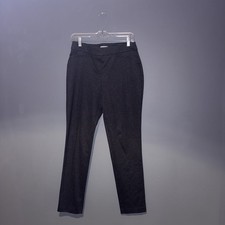 Calvin Klein Women s Slim Fit Ankle Pants Size 10 Black Gray Check Stretch