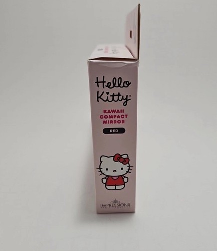 Impressions Hello Kitty Kawaii LED Compact Mirror Matte Red BRAND NEW! - Picture 3 of 3