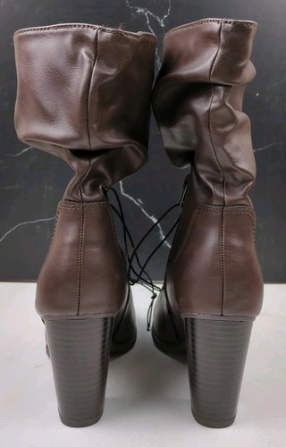 Style & Co. Saraa Slouch Block Heel Mid-Calf Boots, Chocolate Smooth, sz 7M - Picture 7 of 13