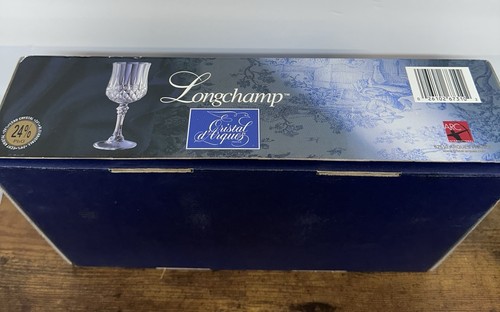 Longchamp Cristal D’ Argues (4) 24% echte Bleikristall Weingläser  - Bild 9 von 11