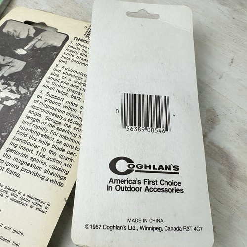 NOS Coghlan's Survival Kit Menge 3 Neu Notfall Decke Feuer Starter Streichholzschachtel - Bild 6 von 6