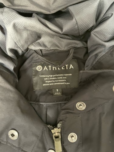 Athleta Stormlovers Waterproof Jacket Hooded Women’s Small S Black - Picture 2 of 4