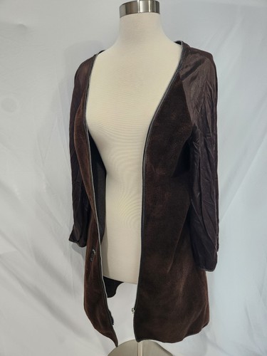 Vintage 80s London Fog Maincoats Faux Fur Removable Zip-In Fleece Jacket Lining - Picture 3 of 19