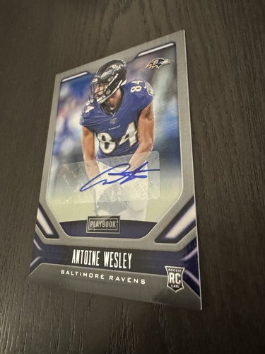 2019 Panini Playbook Rookies Signatures 200 ANTOINE WESLEY Signed Auto ROOKIE RC - Picture 3 of 3
