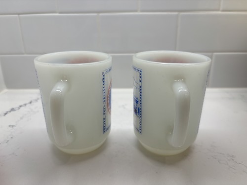 Vintage Ronald Reagan 40. Präsident Ofenfest USA Glas Becher 2er Set - Bild 3 von 7