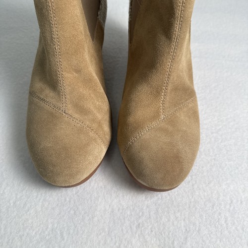 Toms Tostado Wear Buenas Botas de Cuña Gamuza Prendas para el torso Mujer Talla 11 Suave Excelente - Imagen 8 de 10