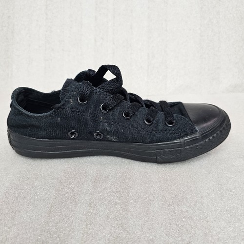 Converse Chuck Taylor ALL STAR 314786F Black Mono Size 1 Canvas Casual Shoe - Picture 5 of 10