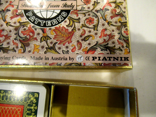 Piatnik Traditional patterns deck of cards, Florentine pattern - Picture 3 of 6