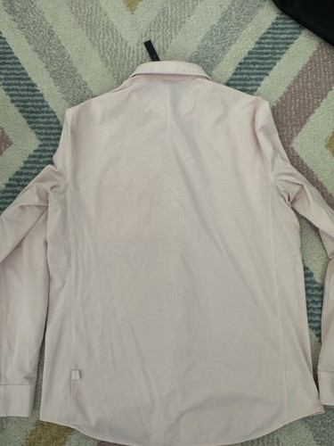 LULULEMON Men's Commission Long Sleeve Shirt Brier Rose/White Size Med Pre-Owned - Picture 5 of 8