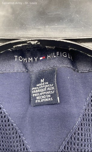 Tommy Hilfiger Mens Navy Blue Long Sleeve Full-Zip Windbreaker Jacket Size M - Bild 6 von 7