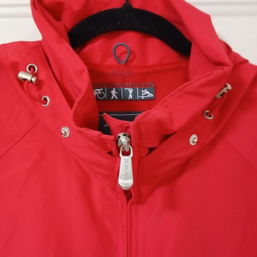 Pacific Trail Ladies Red Hooded Outdoor Jacket M Adjustable Cuffs & Pockets Mens - Picture 3 of 13