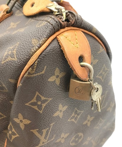 Bolso de Mano LOUIS VUITTON Speedy 30 Auténtico Mujer "D:7.87" H:9.06" W:13.78" 7072 - Imagen 5 de 10