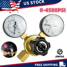 NEW Argon/CO2 Welding Regulator 0-4500PSI Pressure Gauge CGA580 Inlet Connection