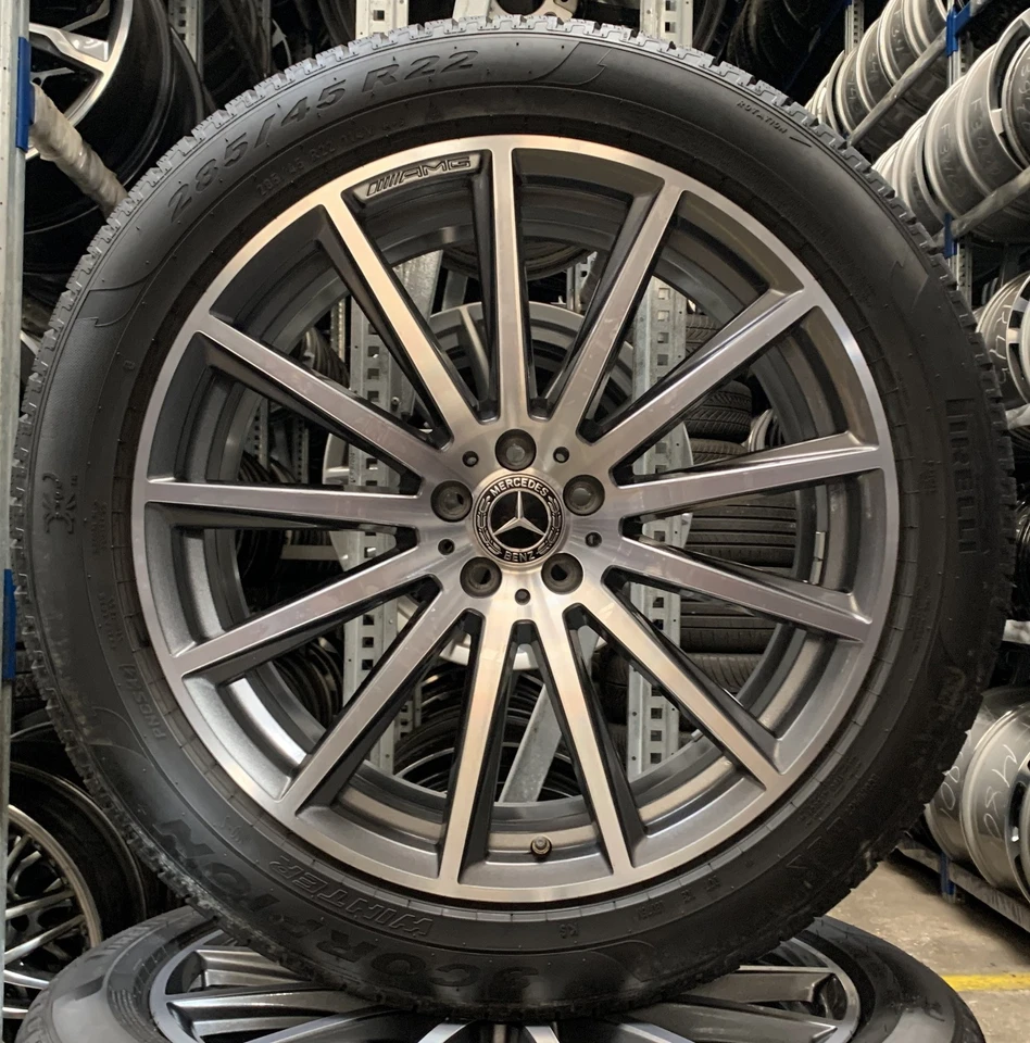 4 Orig Mercedes-Benz Winterräder AMG 285/45 R22 114V GLS X167 A1674017500 3356 - Bild 2 von 4