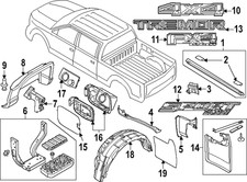 2023-2024 Ford - One Pair Wheel-Well Liners For Rear Wheel