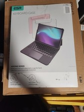 ESR iPad Air 13 Inch Case Keyboard M3/M2, 2025/2024 Ascend Series White- New