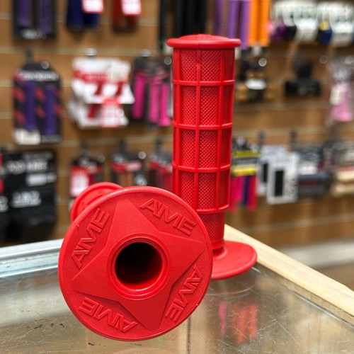 A'ME Old School BMX halbe Waffelgriffe blau oder rot Made in USA Raleigh Brenner - Bild 12 von 12