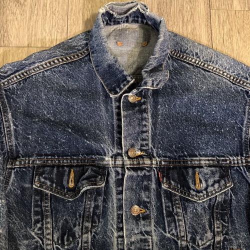 Vintage 90s Levis Type lll Galactic Wash Denim Trucker Jacket 70507 0229 Small - Bild 2 von 20