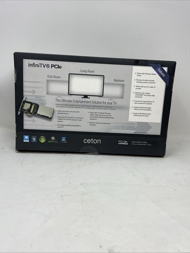 NUEVO Ceton InfiniTV 6 📡 PCIe ETH Tarjeta de cable Ethernet Sintonizador de red con antena - Imagen 3 de 8