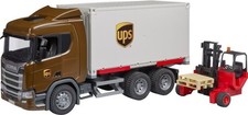 BRUDER Scania Super 560R UPS Logistik-LKW mit Mitnahmestapler (03582)
