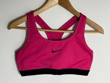 Nike Sports Bra Pro Classic Dri Fit | Ladies | Pink/Black | Large