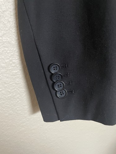 Blazer Ann Taylor para mujer negro botón único forrado frontal ventilado carrera talla 6P - Imagen 5 de 11