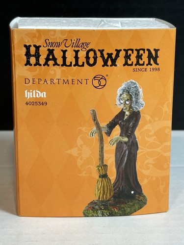 Department 56 Halloween Village Hilda Witch Figurine 4025349 in Box Retired 2014 - Picture 17 of 18