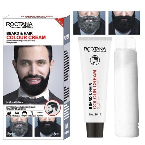 Men Black Beard Simple Hair Dye Color Shampoo Permanent Darkening Hair Coloring - Bild 12 von 14