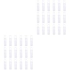 2 Sätze 50 Stück Weihnachtslampe Clips Aufhänger Weihnachtslicht Zubehör (weiß)