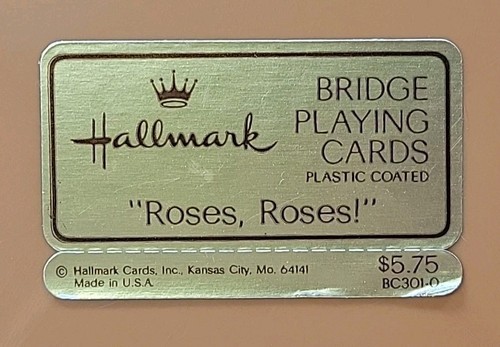 Hallmark Bridge Playing Cards "Roses, Roses!" Double Deck Vintage New Sealed - Picture 6 of 11
