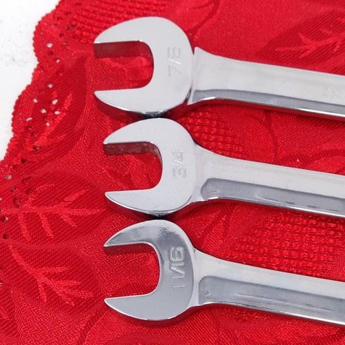 3X Snap-On Combination Wrench Set OEX22A, OEX24A OEX28A 11/16” 3/4" 7/8” NICE! - Picture 3 of 9
