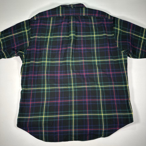 Ralph Lauren Blake Flanellhemd Herren XL Button Down kariert Langarm Pony - Bild 5 von 5