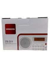 Sangean PR-D18RD AM/FM/Portable Digital Radio with Protective Bumper Gray/Black