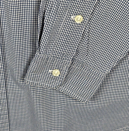 Polo Ralph Lauren Shirt Mens Large Grey Check Long Sleeve Oversize Boxy 90s - Picture 8 of 12