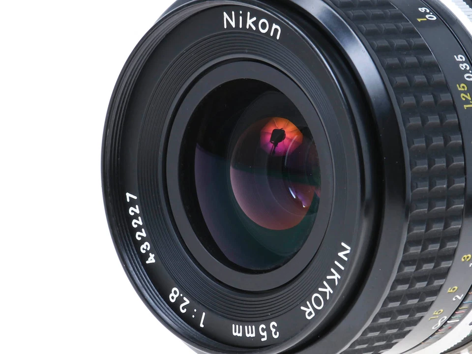 Lente gran angular Nikon NIKKOR Ai 35 mm f2,8 enfoque manual montaje F *EXCELENTE* Foto 3 de 4