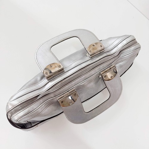 GUCCI Metallic Silver Leather Bag - Picture 7 of 20