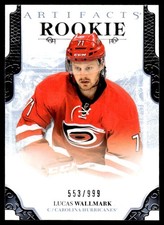 2017-18 UPPER DECK ARTIFACTS ROOKIE Lucas Wallmark Rookie 553/999 Carolina