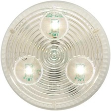 Optronics UCL55CBP Clear 2" Round LED Sealed Utility Light, White