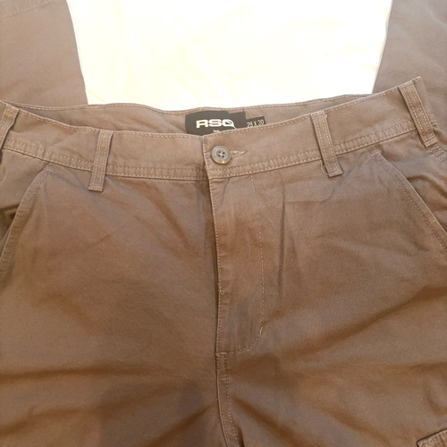 RSQ baggy Gray Cargo Pants Mens / teens Size 30x32 100% Cotton NWT, pockets - Picture 2 of 8
