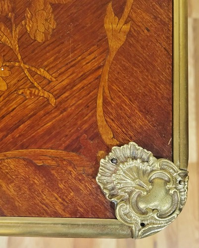 Antique FRENCH 19th C Louis XV Satinwood Inlaid Flip Top GAME TABLE Backgammon - Picture 17 of 18