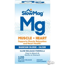 SlowMag Muscle + Heart Magnesium Chloride with Calcium Supplement to Muscle R...