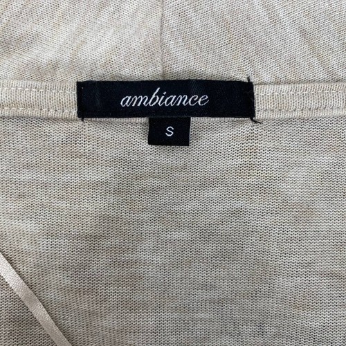 Ambiance drapierte Strickjacke Namaste cremefarben offen Wasserfall Yoga Damengröße Small - Bild 6 von 8